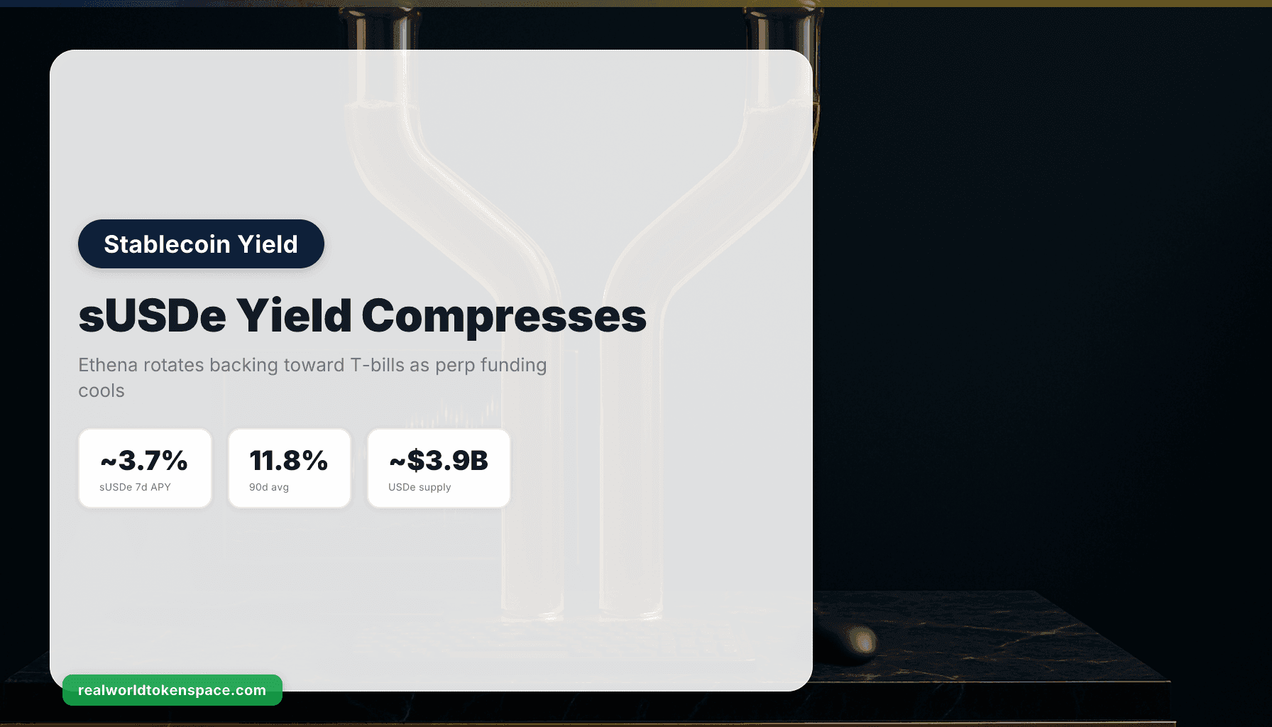 Lợi suất Ethena sUSDe nén xuống 3,7%, xoay sang T-Bill | RealWorldTokenSpace