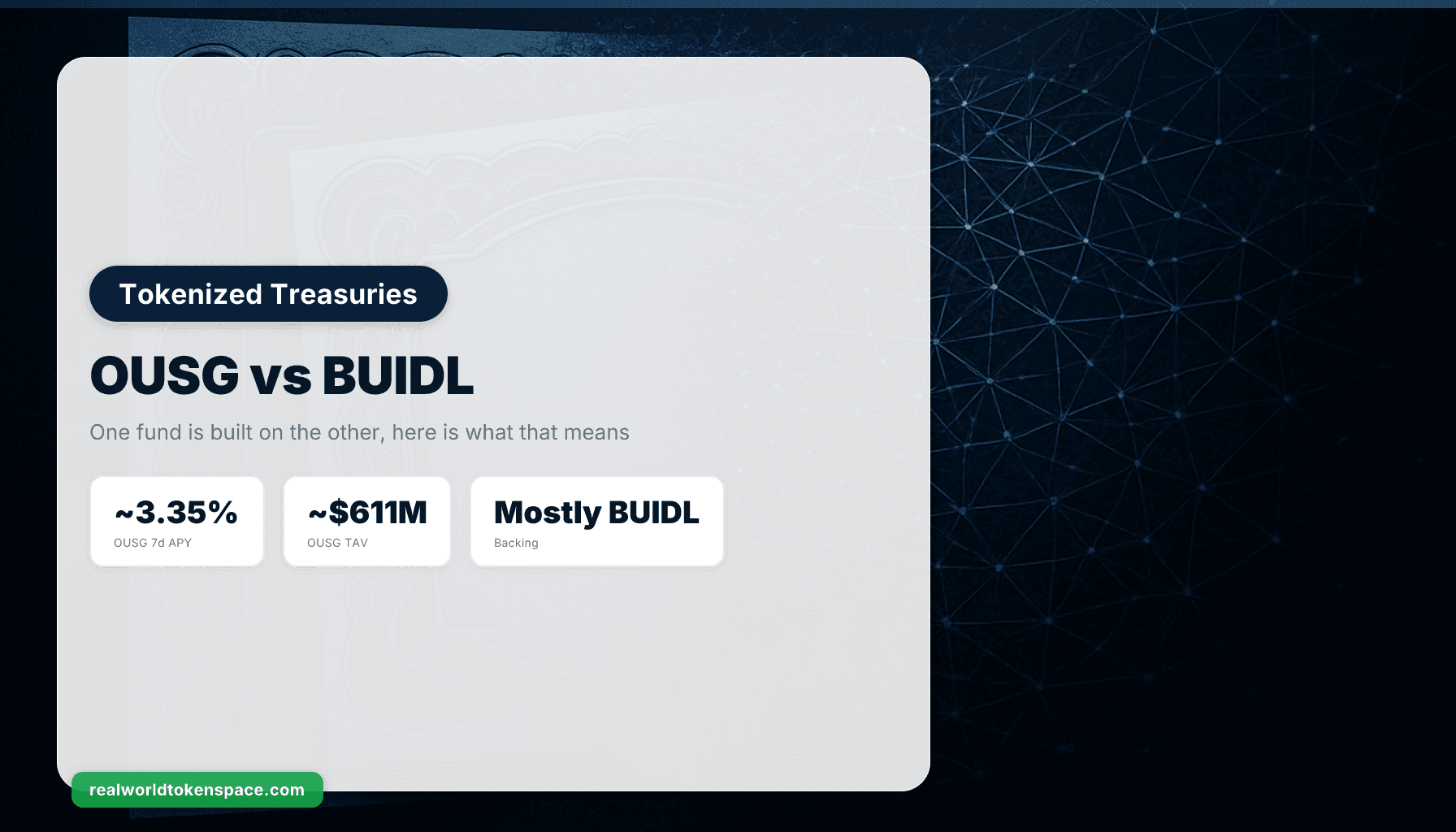 OUSG vs BUIDL: 2026 Tokenized Treasury Comparison | RealWorldTokenSpace