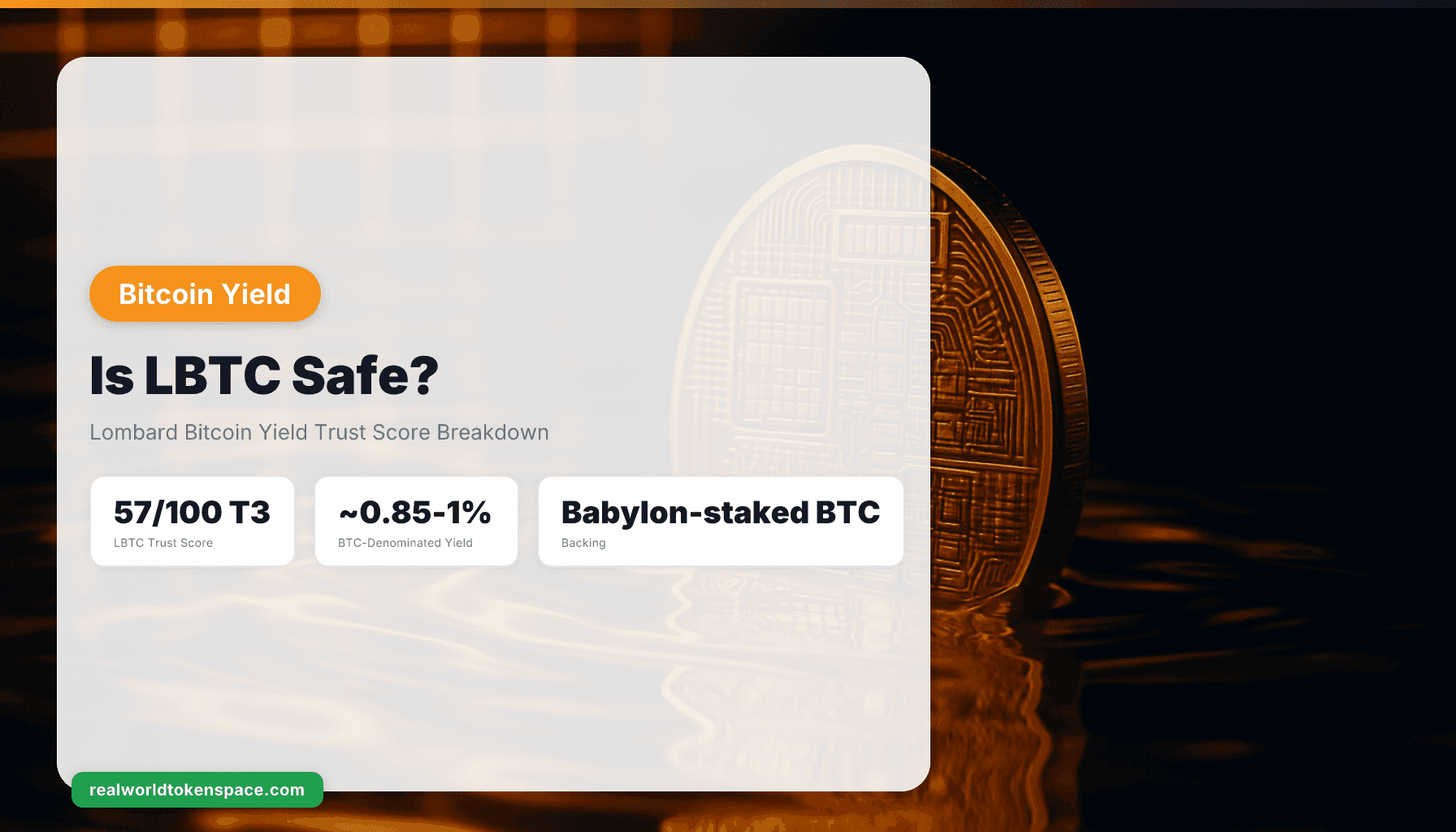LBTC có an toàn không? Phân tích Trust Score của Lombard Bitcoin Yield