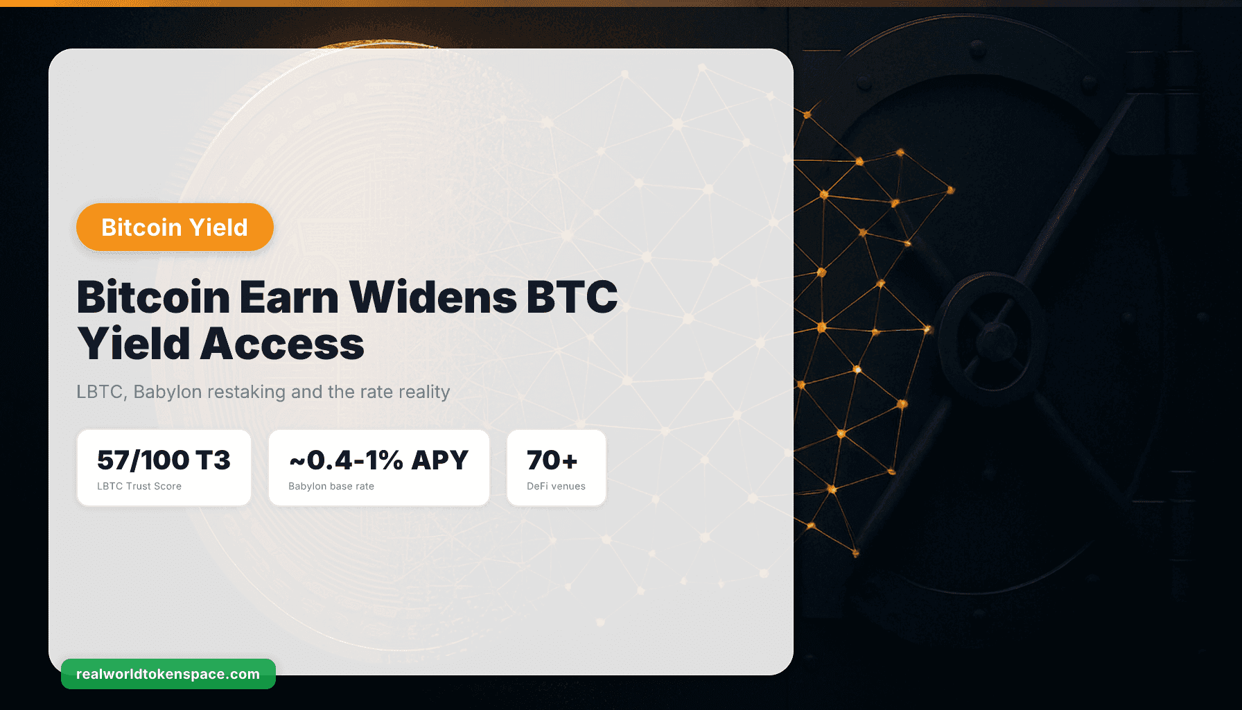 Lombard Bitcoin Earn Amplia Acesso a Rendimento de BTC | RealWorldTokenSpace
