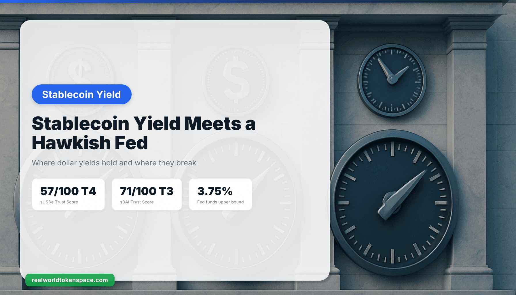 ผลตอบแทน Stablecoin เมื่อเทียบกับการขึ้นดอกเบี้ย Fed: คู่มือความเสี่ยงปี 2026 | RealWorldTokenSpace