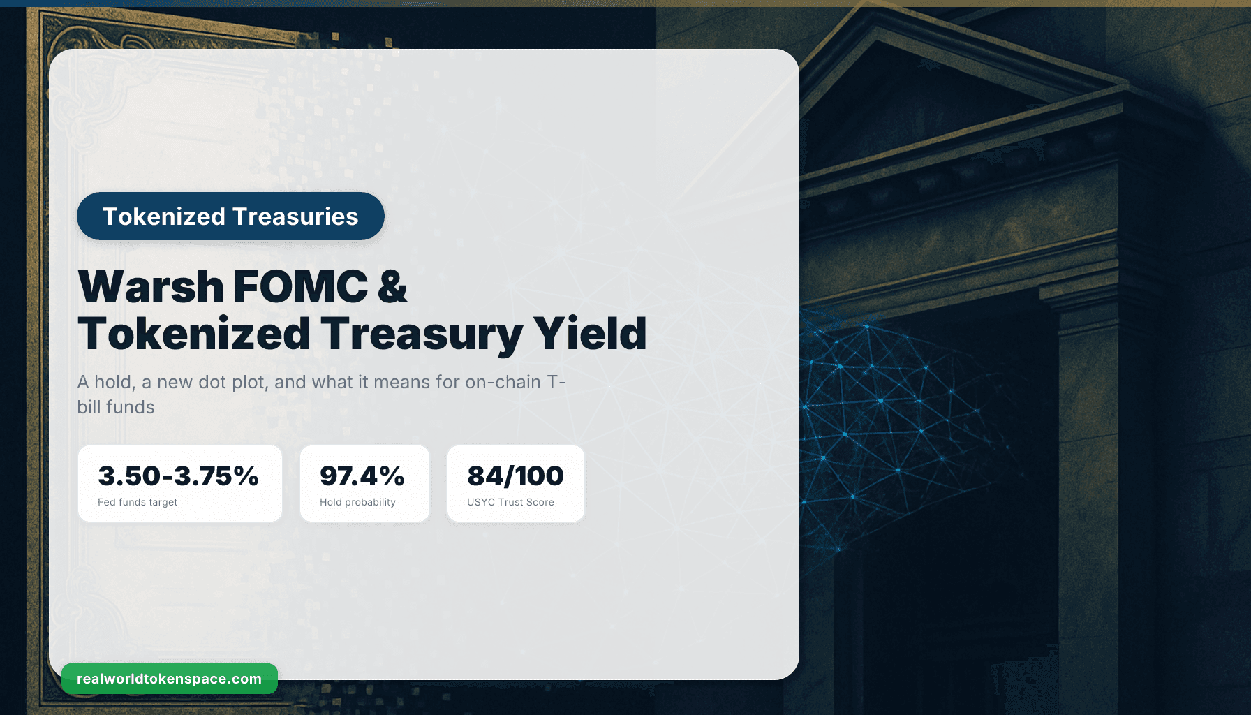FOMC de Warsh Mantém Taxas, Impacto no Yield de Treasury Tokenizado | RealWorldTokenSpace