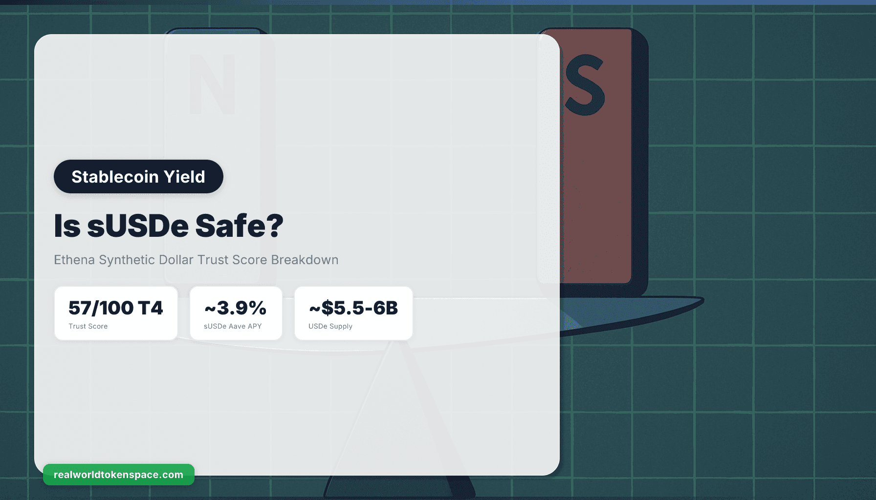 ¿Es seguro sUSDe? Desglose del Trust Score del dólar sintético de Ethena | RealWorldTokenSpace