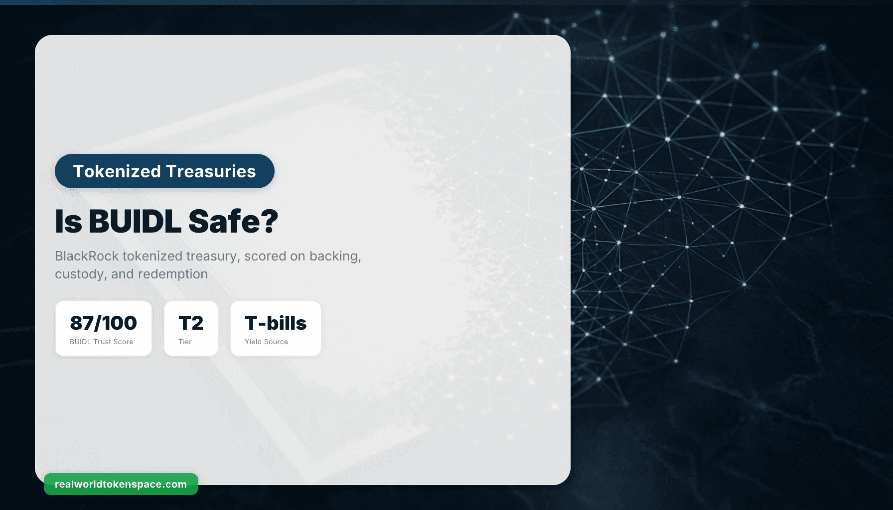 BUIDL ปลอดภัยไหม? คะแนนความน่าเชื่อถือของ BlackRock Tokenized Treasury Trust | RealWorldTokenSpace