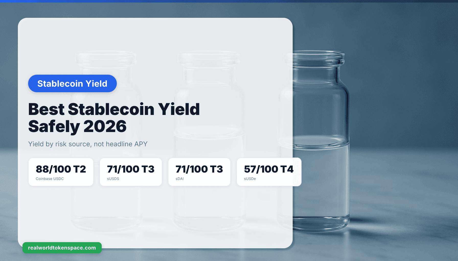 Melhor Rendimento em Stablecoin com Segurança em 2026: USDC vs sUSDe vs sUSDS | RealWorldTokenSpace