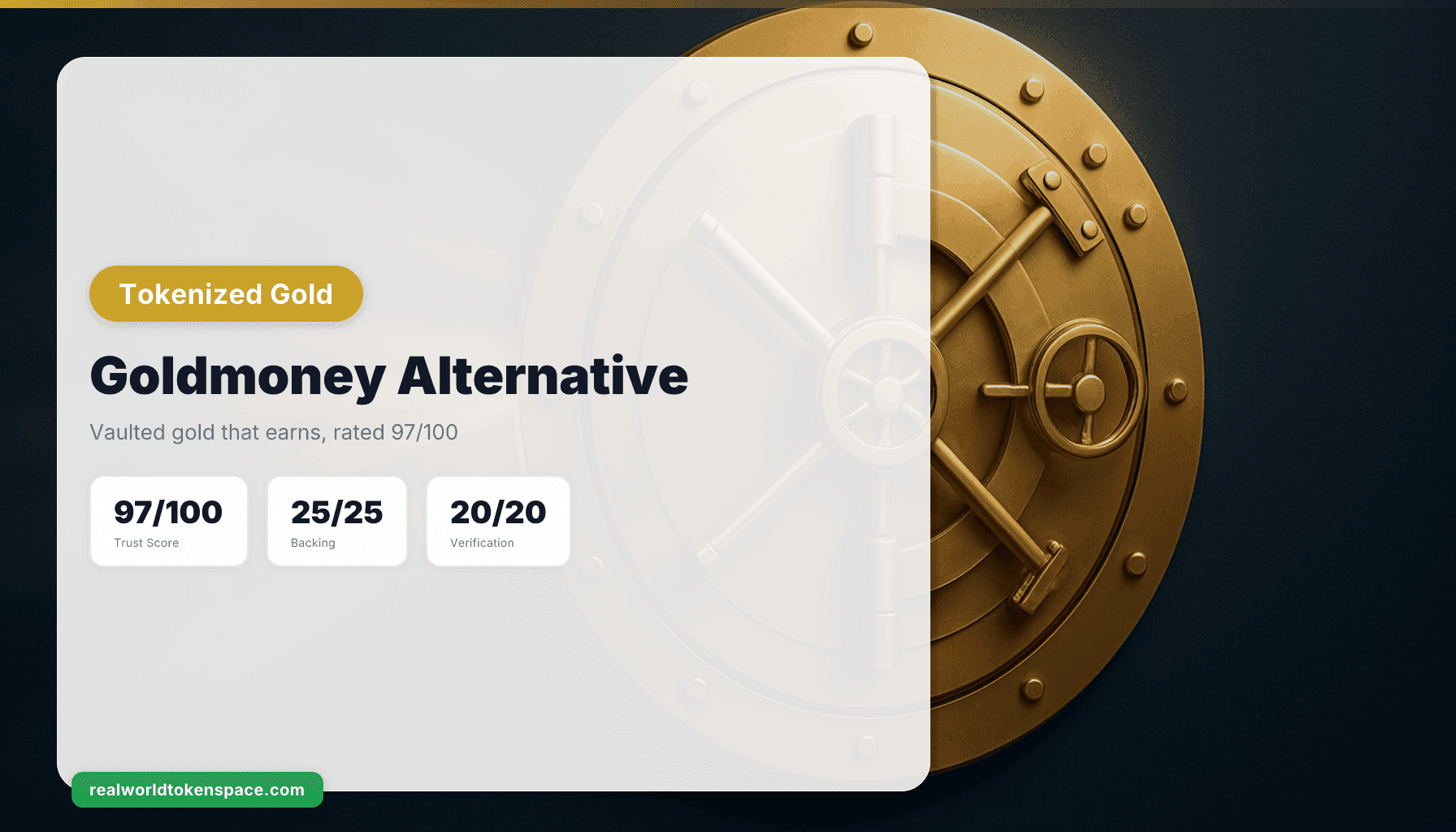 Goldmoney Alternative: Switching to Vaulted KAU and KAG That Earns
