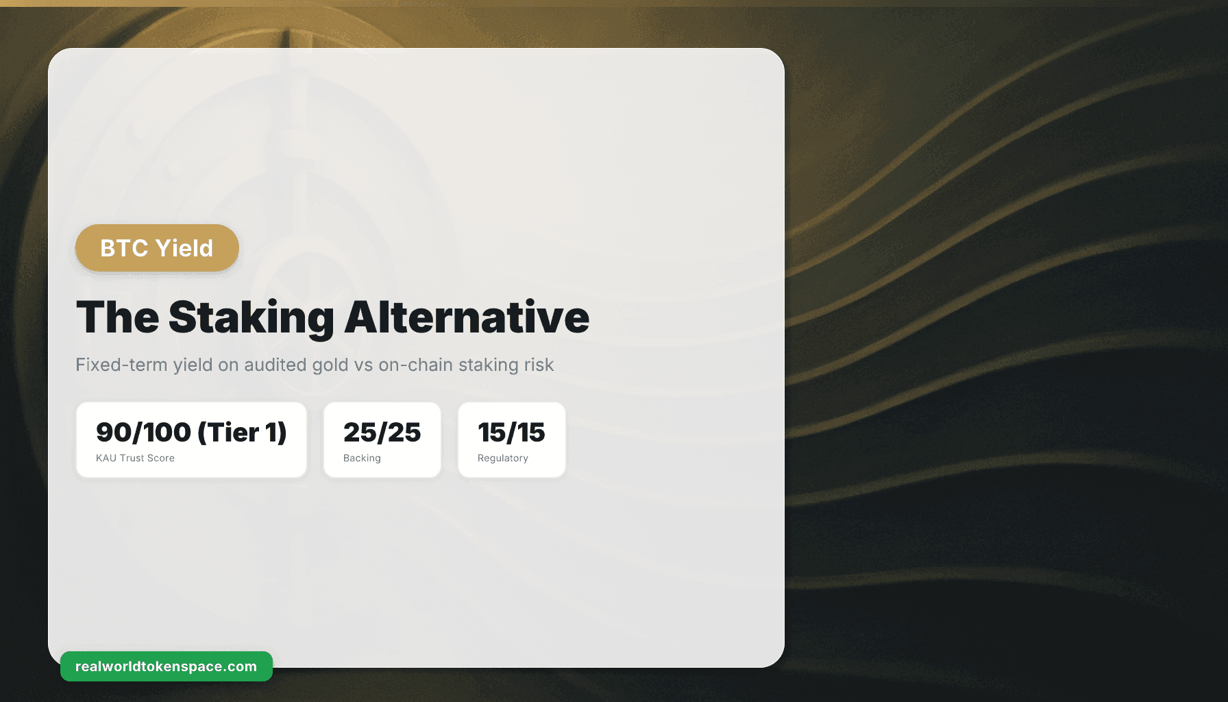 The Staking Alternative for Crypto Yield Seekers: Fixed-Term Earn on Audited Gold