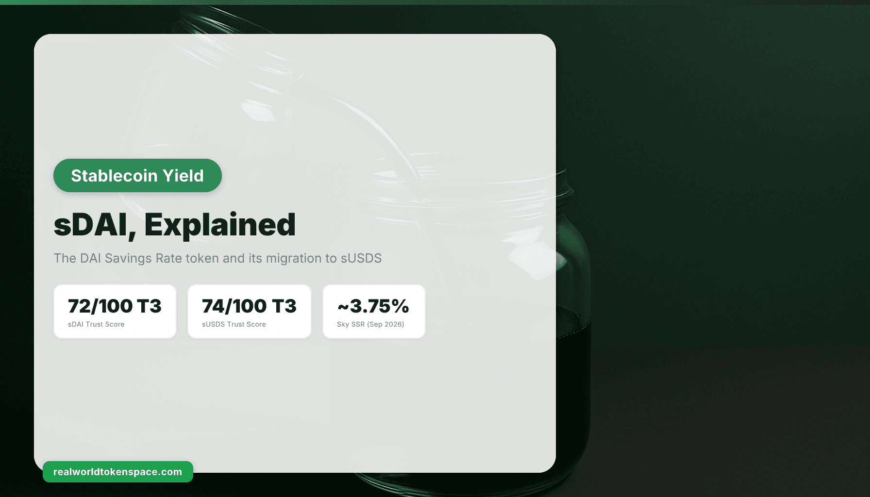 sDAI: What It Is, How Yield Works, and Is It Safe? | RealWorldTokenSpace
